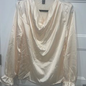 SHEIN drapped collar top